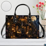 Bookstore Leather Bag, Book Purse for Book Lovers, Shoulder Bag