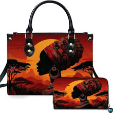 Personalized Black Women Leather Bag, Custom Name African Purses and Handbags Gifts for Mom Birthday Christmas Mothers Day