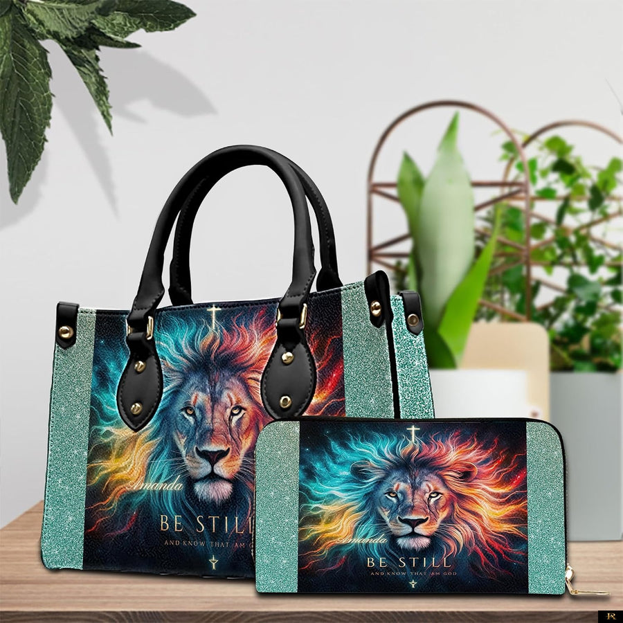 PREAUREUM "{split_values}" Personalized {collection_title} Leather Handbag