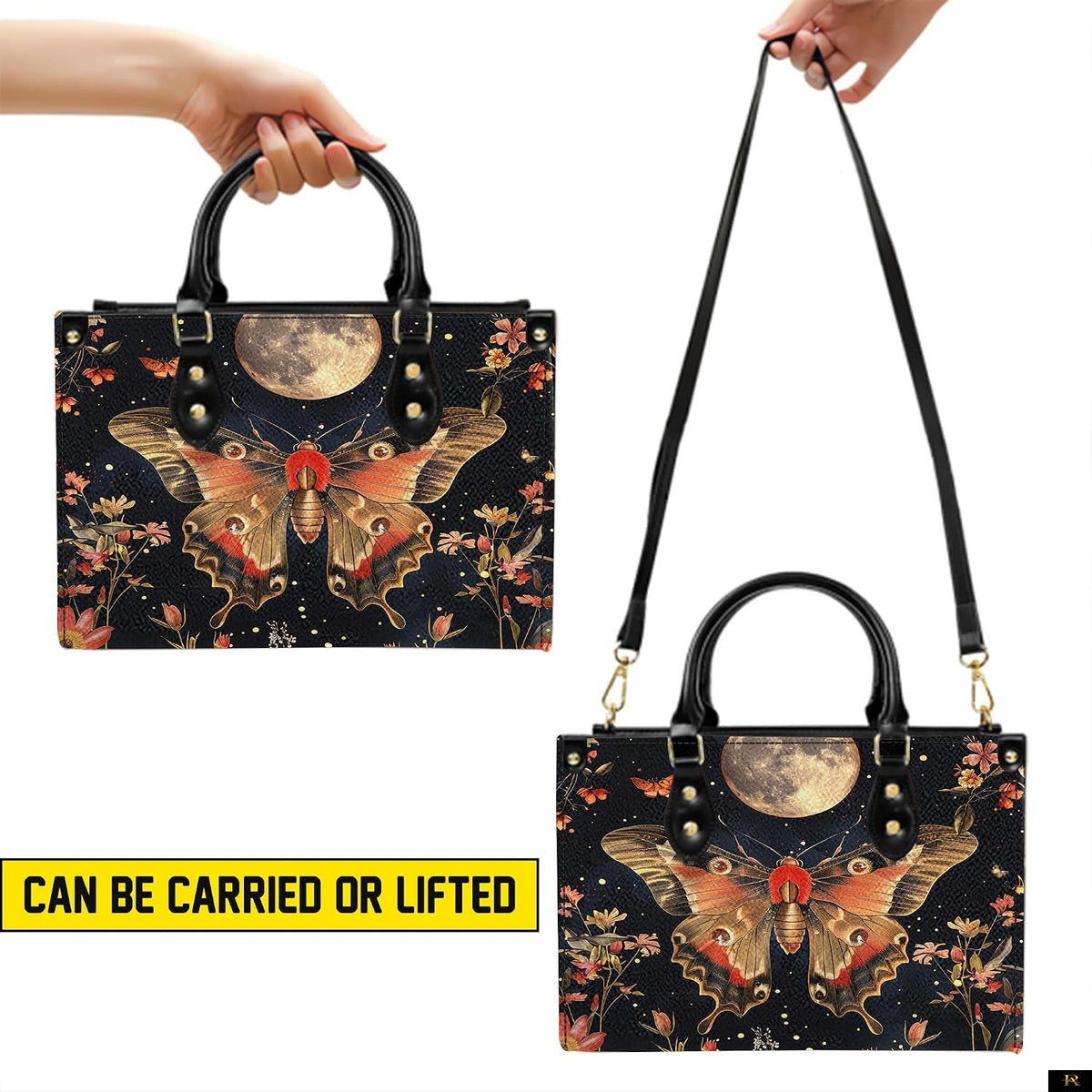 PREAUREUM "{split_values}" Personalized {collection_title} Leather Handbag