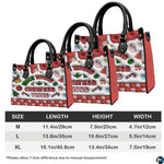 Measurement diagram illustrating three size proportions alongside corresponding bag mockups.