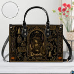 Personalized Witch Leather Bags, Halloween Purses For Women, Witch Art Bag, Spooky Halloween Purses, Holiday Gifts