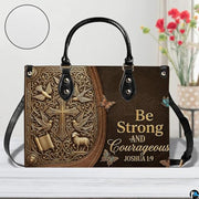Personalized Christian Leather Handbag – Custom Purse Faith Gift for Mom, Grandma, Women Birthday or Christmas