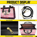 PREAUREUM "{split_values}" Personalized {collection_title} Leather Handbag