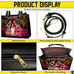 Personalized Leather Handbag for Black Women, Custom African Purse Bag Set, Birthday Meaningful Gifts for Mom, Friend