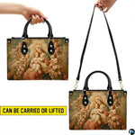 Custom Catholic Virgin Mary Leather Bag, Personalized Name Handbags and Purses for Christian Women Religious Bag Gifts