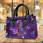 Personalized Leather Handbag for Black Women, Custom African Purse Bag Set, Birthday Meaningful Gifts for Mom, Friend