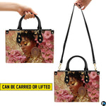 Graphic demonstration presenting handheld and shoulder carrying variations for this design.