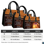 Proportion graphic illustrating medium, large, and extra-large scale options for the handbag