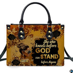 Black Girl Leather Handbag Custom Name Afrocentric Bag for Women with Leather Purse Gift for Mom Sister Daughter Melanin