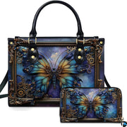 Personalized Steampunk Butterfly Ornate Frame Handbag