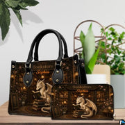 Bookstore Leather Bag, Book Purse for Book Lovers, Shoulder Bag