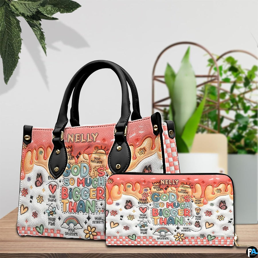 Side perspective view of pastel doodle accessory on plain studio background
