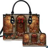 Victorian Christmas Shop Handbag & Wallet Set
