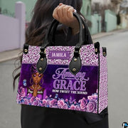 Personalized Leather Handbag for Black Women, Custom African Purse Bag Set, Birthday Meaningful Gifts for Mom, Friend