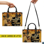 Black Girl Leather Handbag Custom Name Afrocentric Bag for Women with Leather Purse Gift for Mom Sister Daughter Melanin