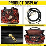 PREAUREUM "{split_values}" Personalized {collection_title} Leather Handbag