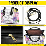 Personalized Flower Christian inspiration with floral elements Handbag