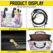 Personalized Flower Christian inspiration with floral elements Handbag
