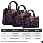 Personalized Halloween Leather Handbag – Custom Witch 3D Printing Effect Purses For Women – Spooky Gothic Shoulder Bag
