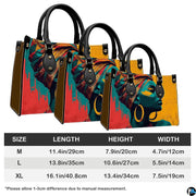 Size chart illustrating M, L, and XL dimensions