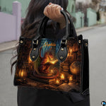 Three-quarter view displaying seamless dragon library fantasy artwork wrapping across the exterior