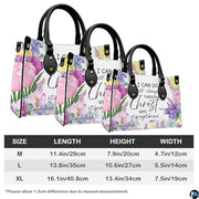 Personalized Flower Christian inspiration with floral elements Handbag