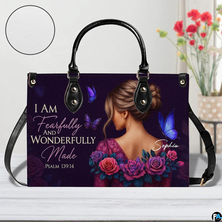 Display view of the printed woman floral faith artwork alongside an inset textured pattern circle.