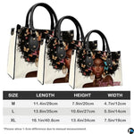Personalized Black Women Leather Bag, Custom Name African Purses and Handbags Gifts for Mom Birthday Christmas Mothers Day