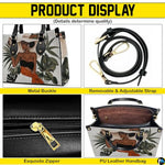 Personalized Black Women Leather Bag, Custom Name African Purses and Handbags Gifts for Mom Birthday Christmas Mothers Day