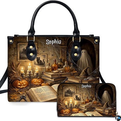 Witch room art featuring an arcane study scene and ghost presented across an accessory pairing.