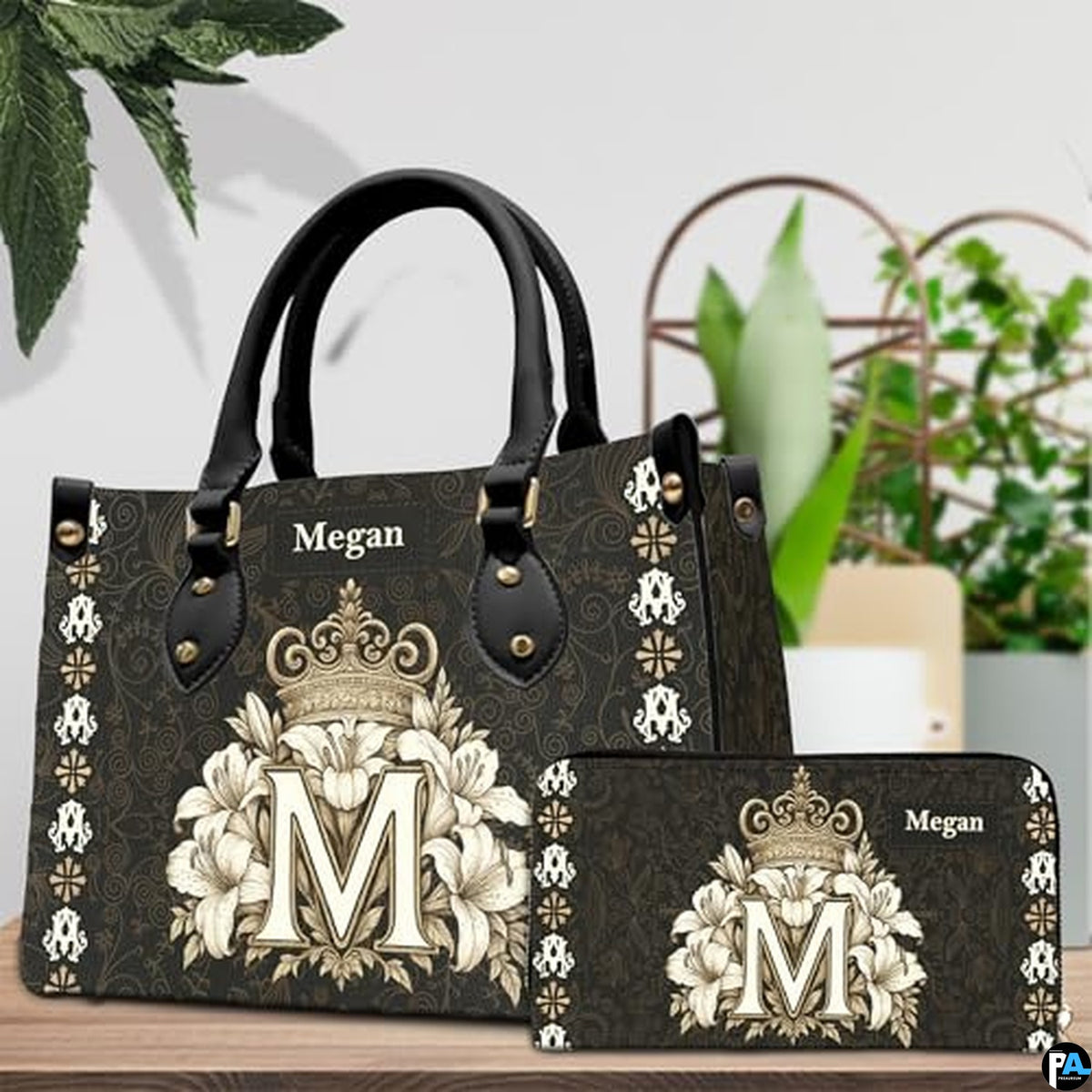 Custom Catholic Virgin Mary Leather Bag, Personalized Name Handbags and Purses for Christian Women Religious Bag Gifts