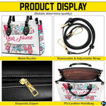 Personalized Nurse Leather Bag – Custom Medical Handbag & Purse Set with Name Gifts for Nursing Student Christmas Gift