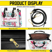 Personalized Nurse Leather Bag – Custom Medical Handbag & Purse Set with Name Gifts for Nursing Student Christmas Gift
