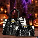 Personalized Witch Leather Bags, Halloween Purses For Women, Witch Art Bag, Spooky Halloween Purses, Holiday Gifts
