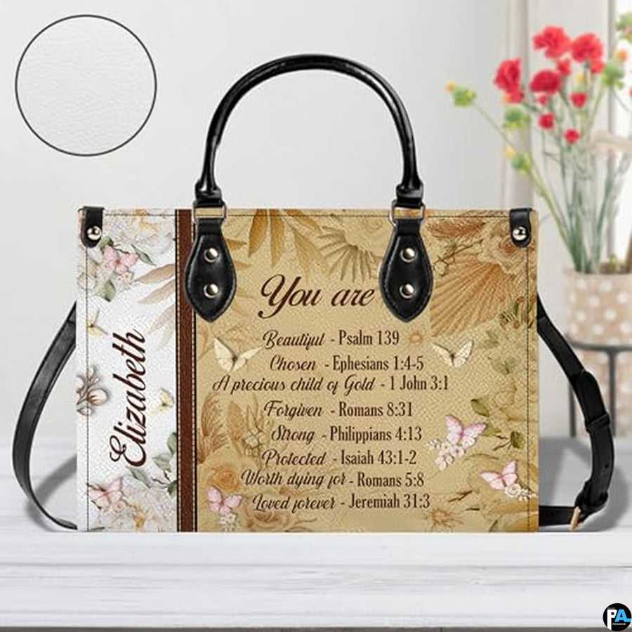 Personalized Christian Leather Handbag For Women, Bible Purse, Religious Bags Christian Gift For Women Her, Jesus Bag