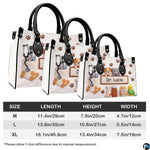 Model holding veterinary handbag demonstrating carrying proportions and scale