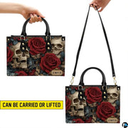 Personalized Halloween Leather Handbag – Custom Witch 3D Printing Effect Purses For Women – Spooky Gothic Shoulder Bag