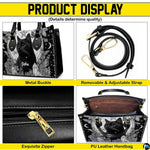 Four-panel showcase illustrating design details, hardware, and interior layout.