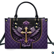 Personalized Christian Leather Handbag, Jesus Christian Tote Bag, Bible Purse, Religious Bags Gift for Mom, Women