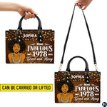 Personalized Black Women Leather Bag, Custom Name African Purses and Handbags Gifts for Mom Birthday Christmas Mothers Day