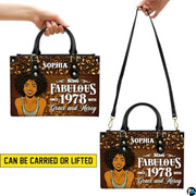Personalized Black Women Leather Bag, Custom Name African Purses and Handbags Gifts for Mom Birthday Christmas Mothers Day