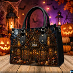 Personalized Witch Leather Bags, Halloween Purses For Women, Witch Art Bag, Spooky Halloween Purses, Holiday Gifts
