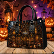 Personalized Witch Leather Bags, Halloween Purses For Women, Witch Art Bag, Spooky Halloween Purses, Holiday Gifts