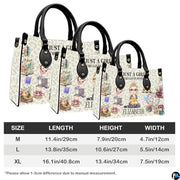 Personalized Book Lover Leather Bag, Just A Girl Who Loves Book Handbag With Name, Books Purse, Gifts For Readers, Writer
