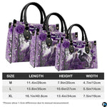 Personalized Purple Witch and Dragon Art Handbag