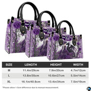 Personalized Purple Witch and Dragon Art Handbag