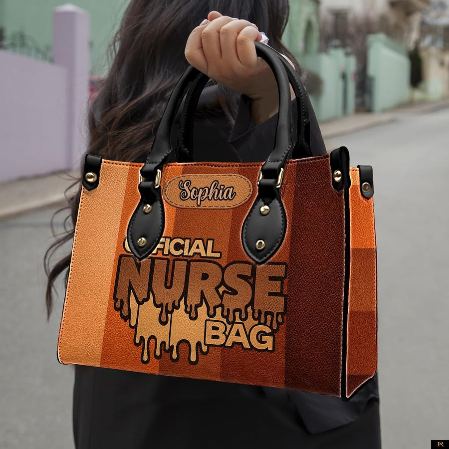 PREAUREUM "{split_values}" Personalized {collection_title} Leather Handbag