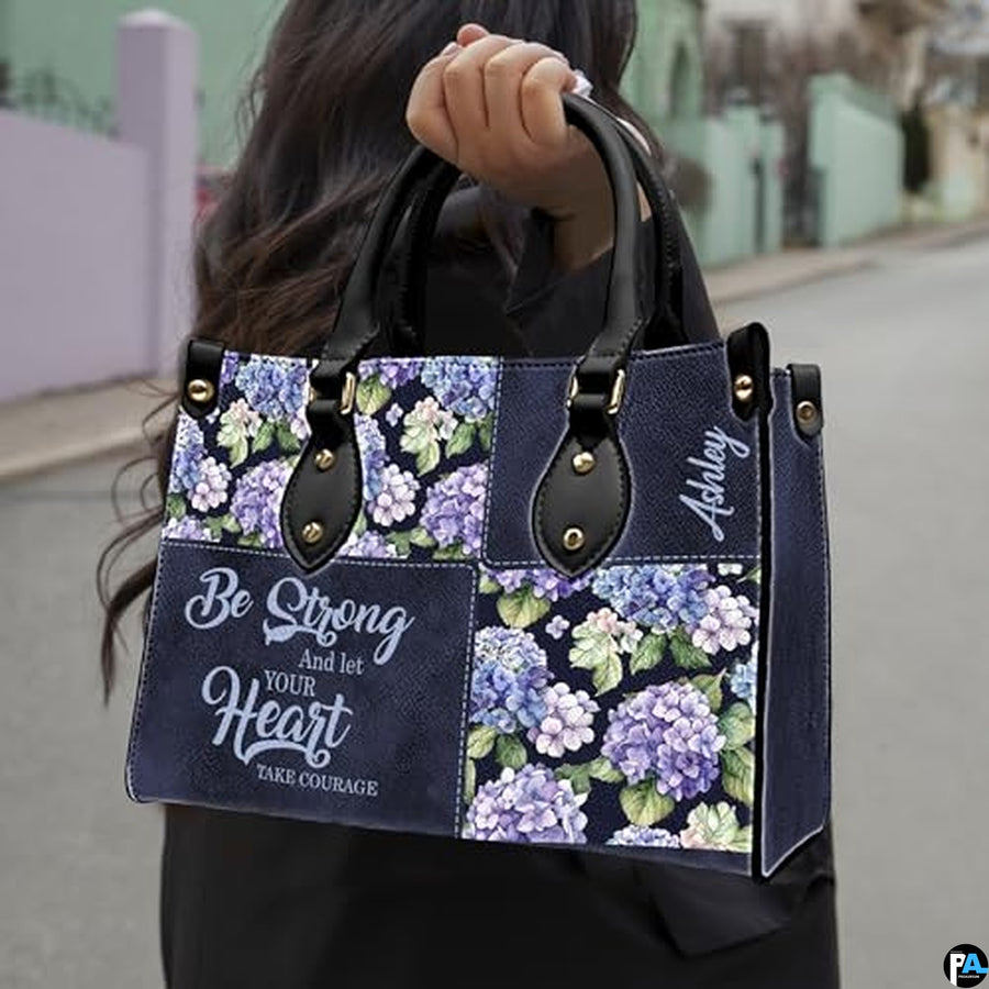 Personalized Christian Leather Handbag, Jesus Christian Tote Bag, Bible Purse, Religious Bags Gift for Mom, Women