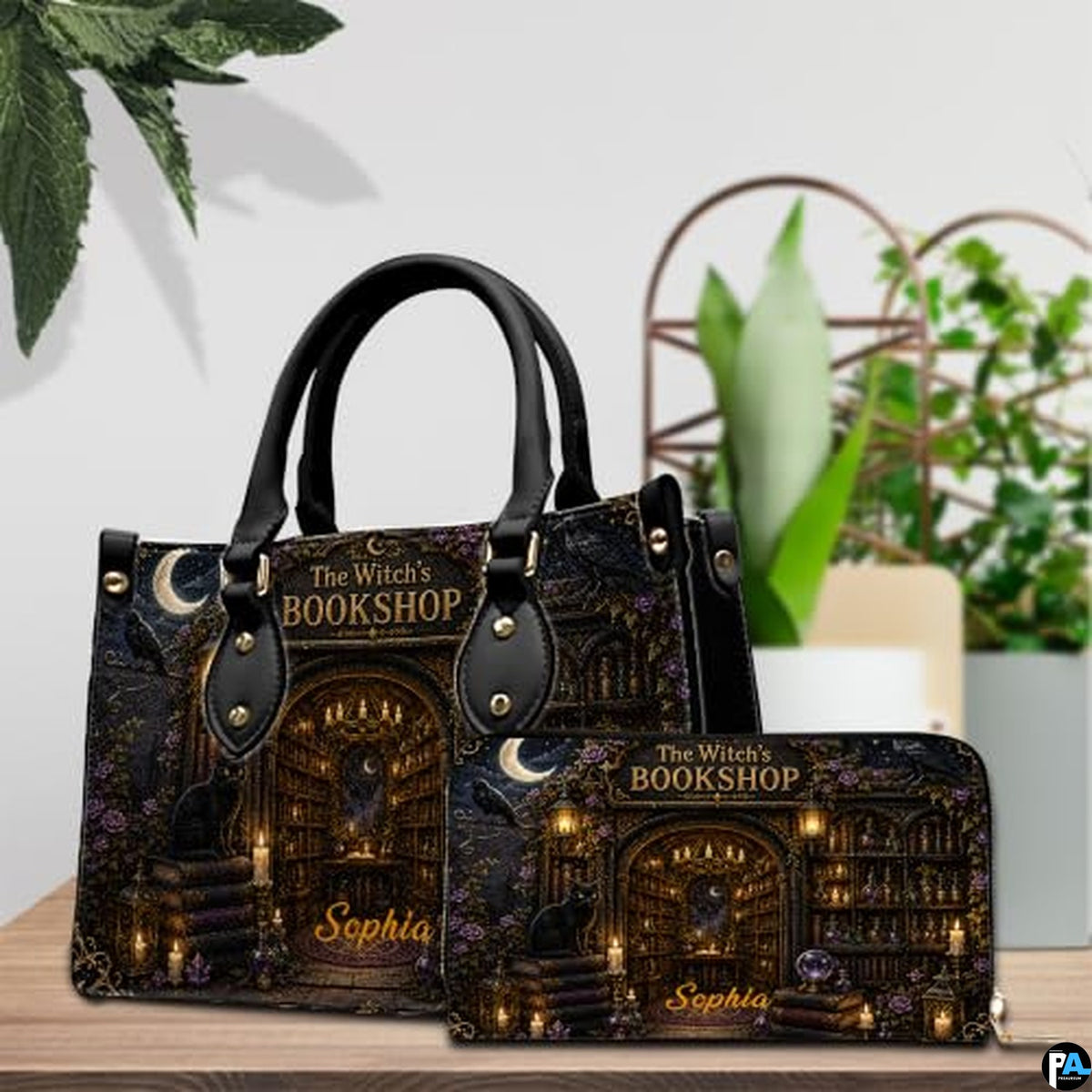 Bookstore Leather Bag, Book Purse for Book Lovers, Shoulder Bag